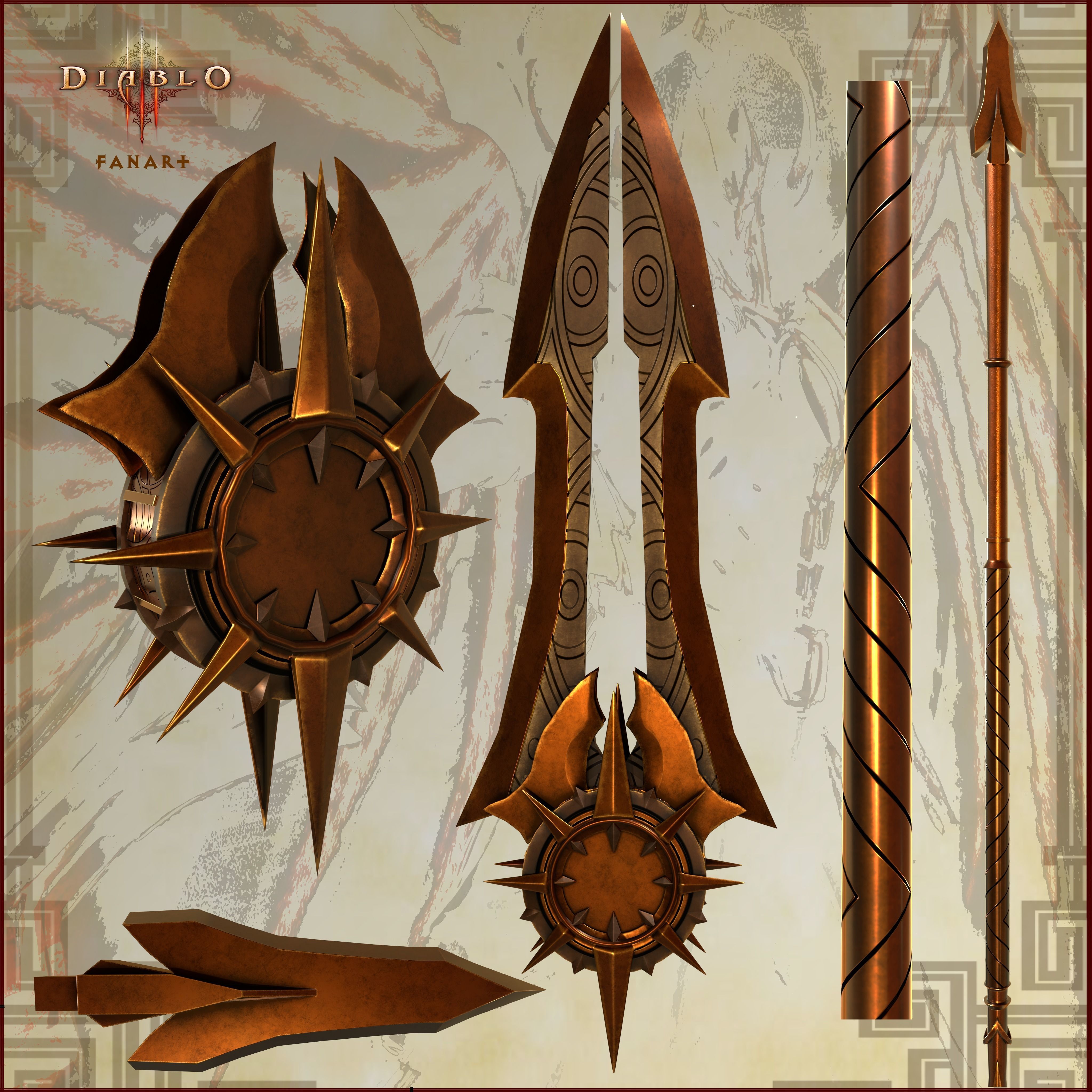Solarion the spear of valor Free 3D model_1