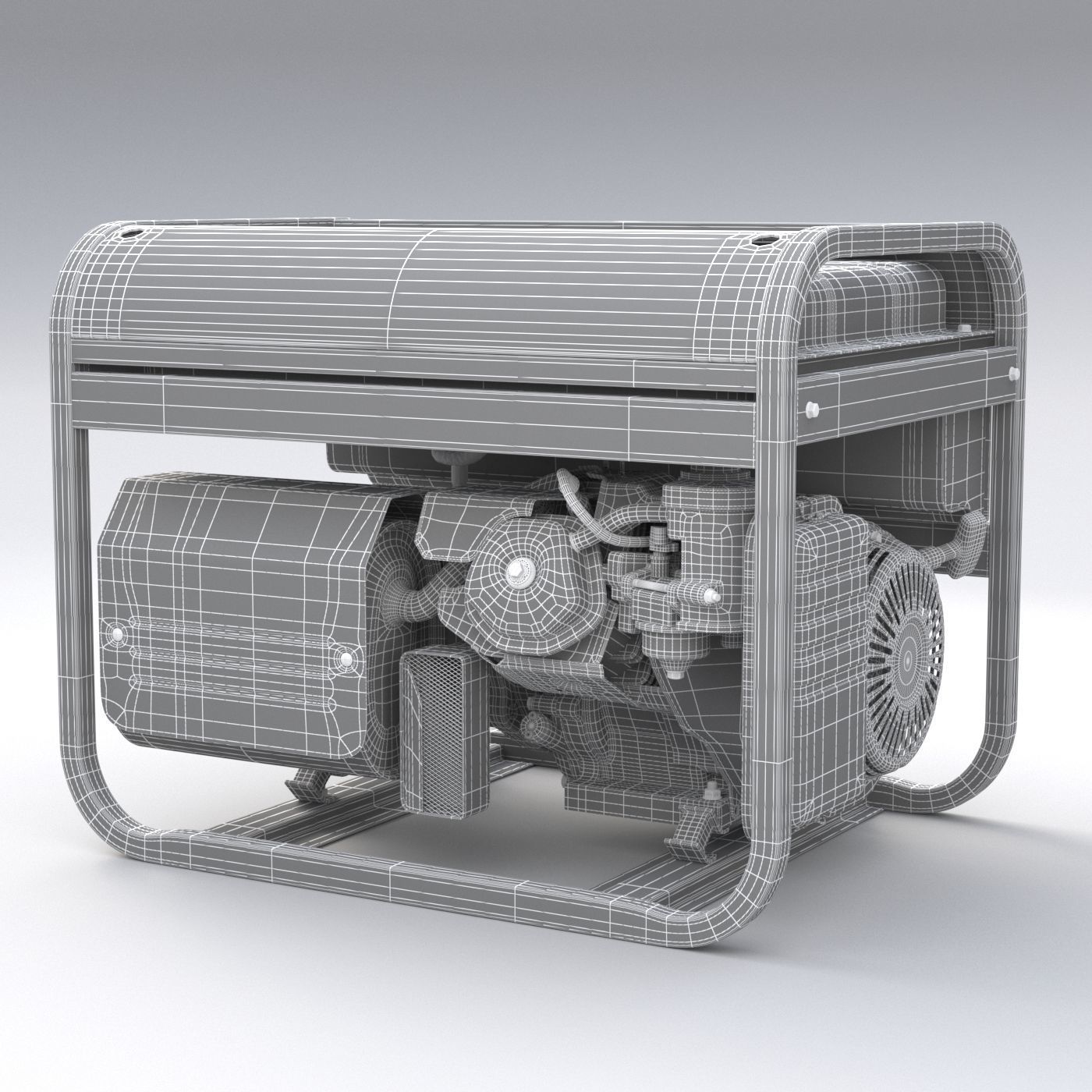 gasoline generator Fubag BS 6600 3D model 3D model_11