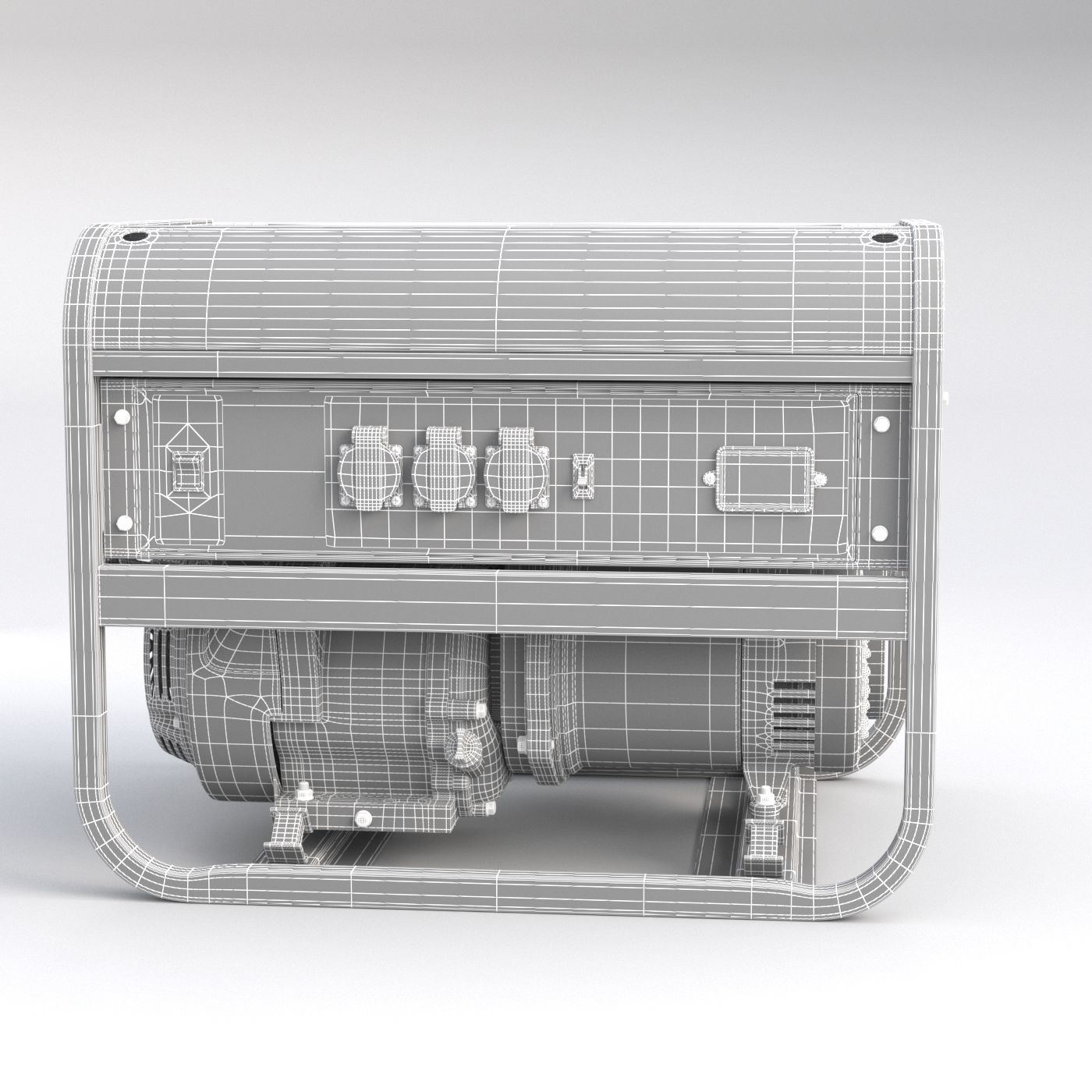 gasoline generator Fubag BS 6600 3D model 3D model_8