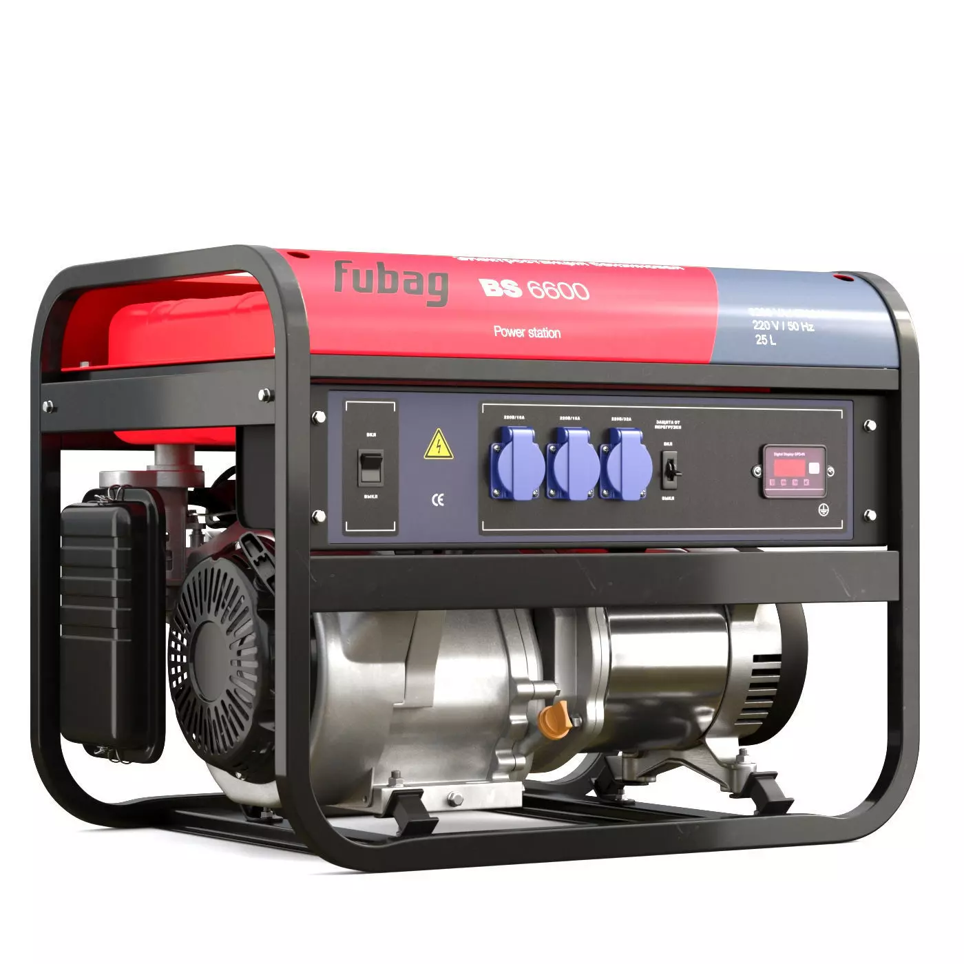 gasoline generator Fubag BS 6600 3D model 3D model_0