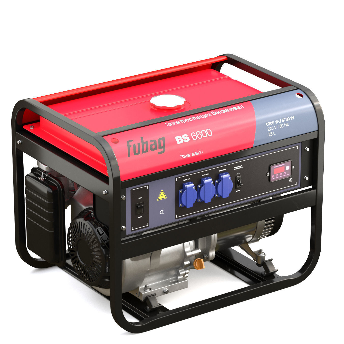 gasoline generator Fubag BS 6600 3D model 3D model_1