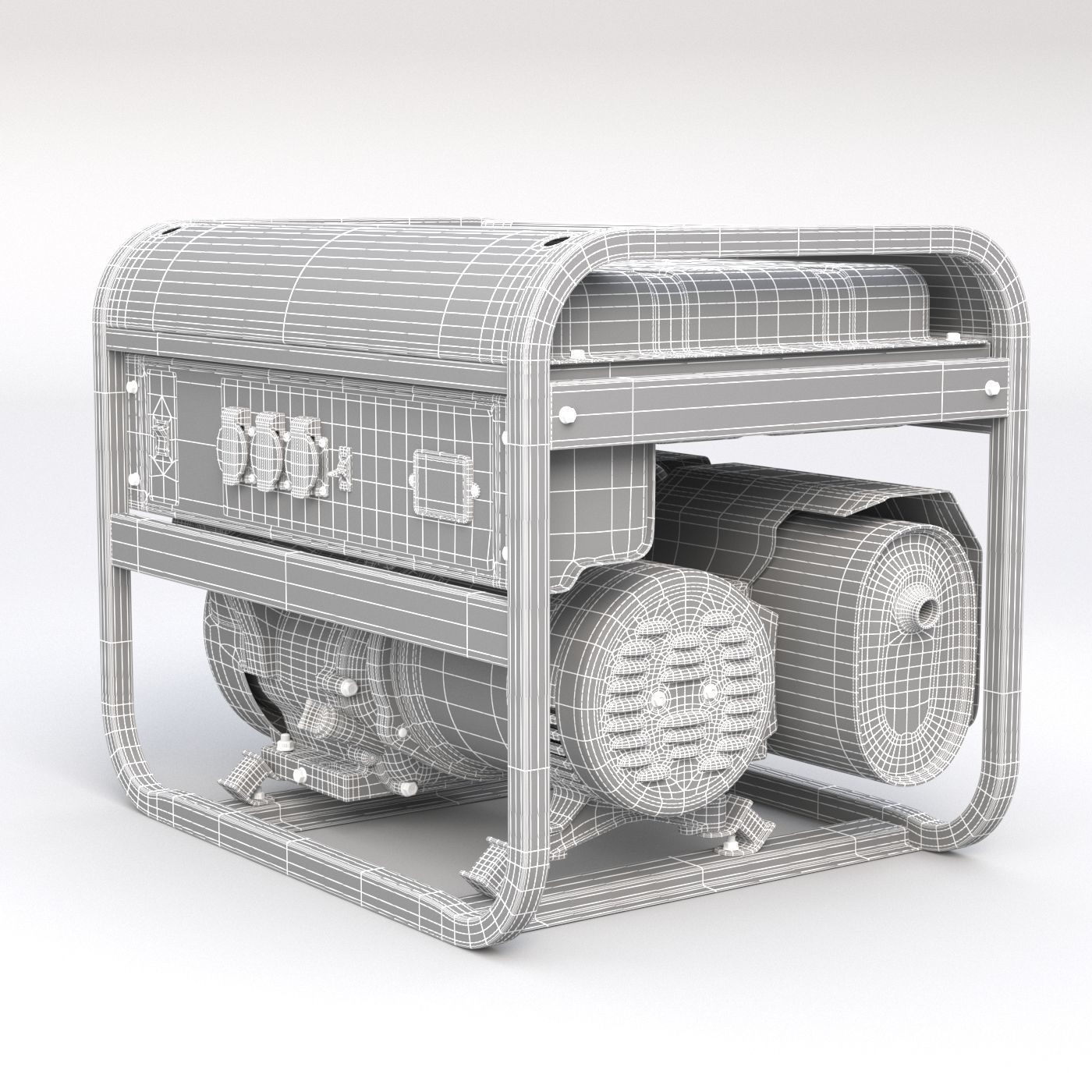 gasoline generator Fubag BS 6600 3D model 3D model_9