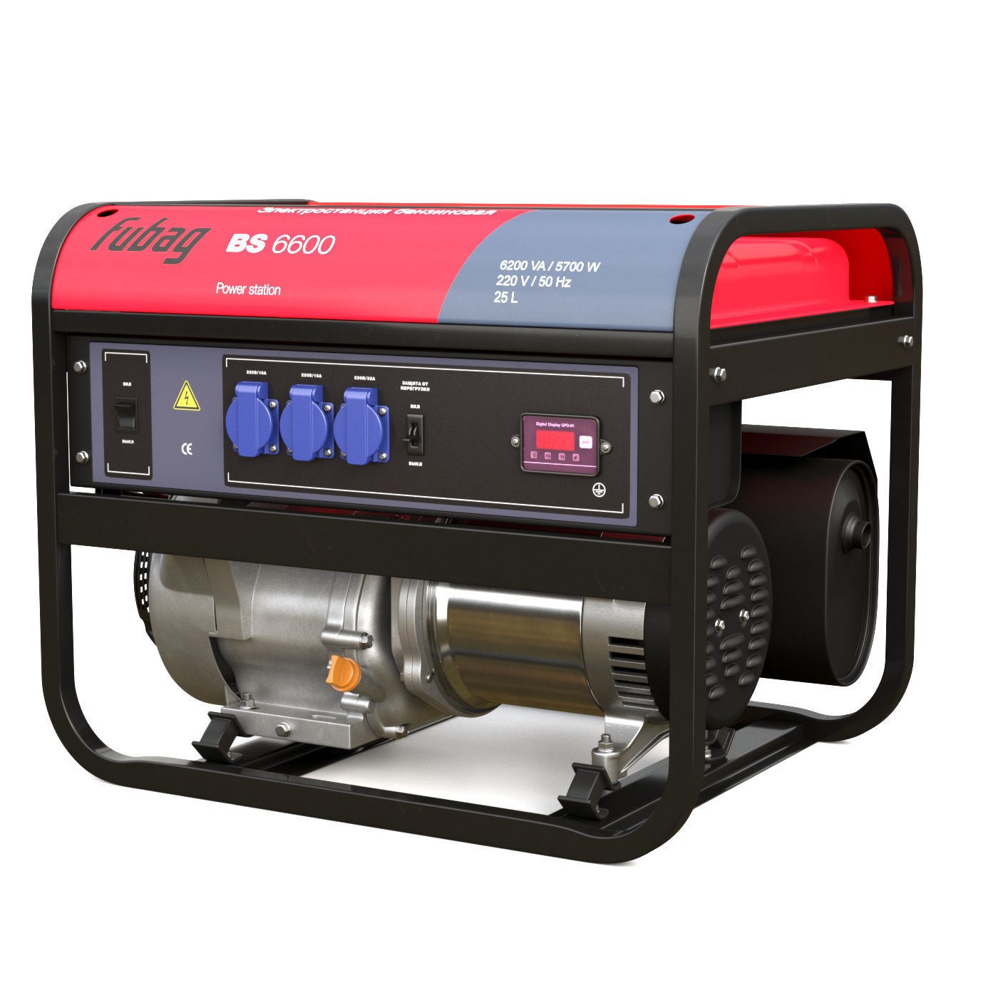 gasoline generator Fubag BS 6600 3D model 3D model_5