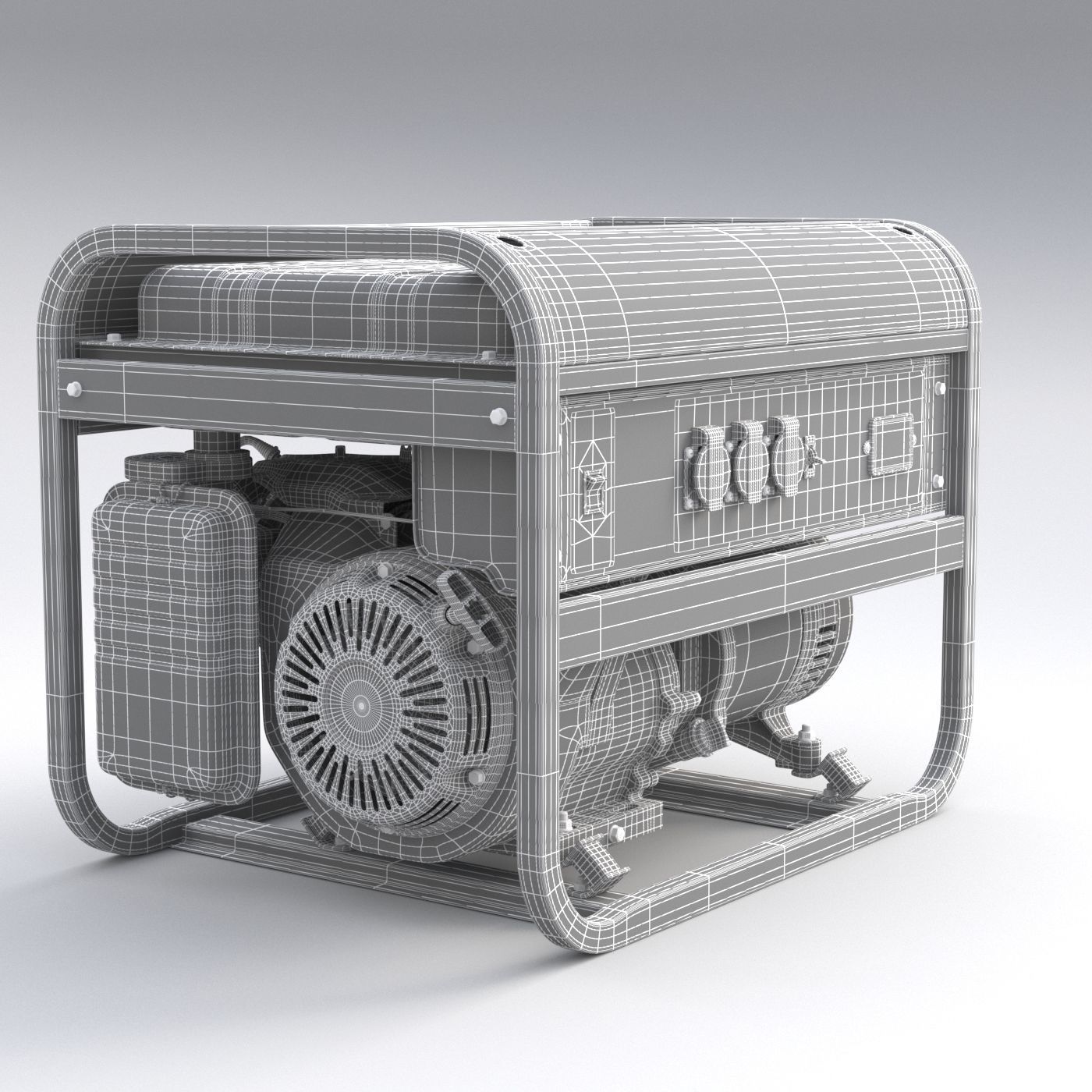 gasoline generator Fubag BS 6600 3D model 3D model_13