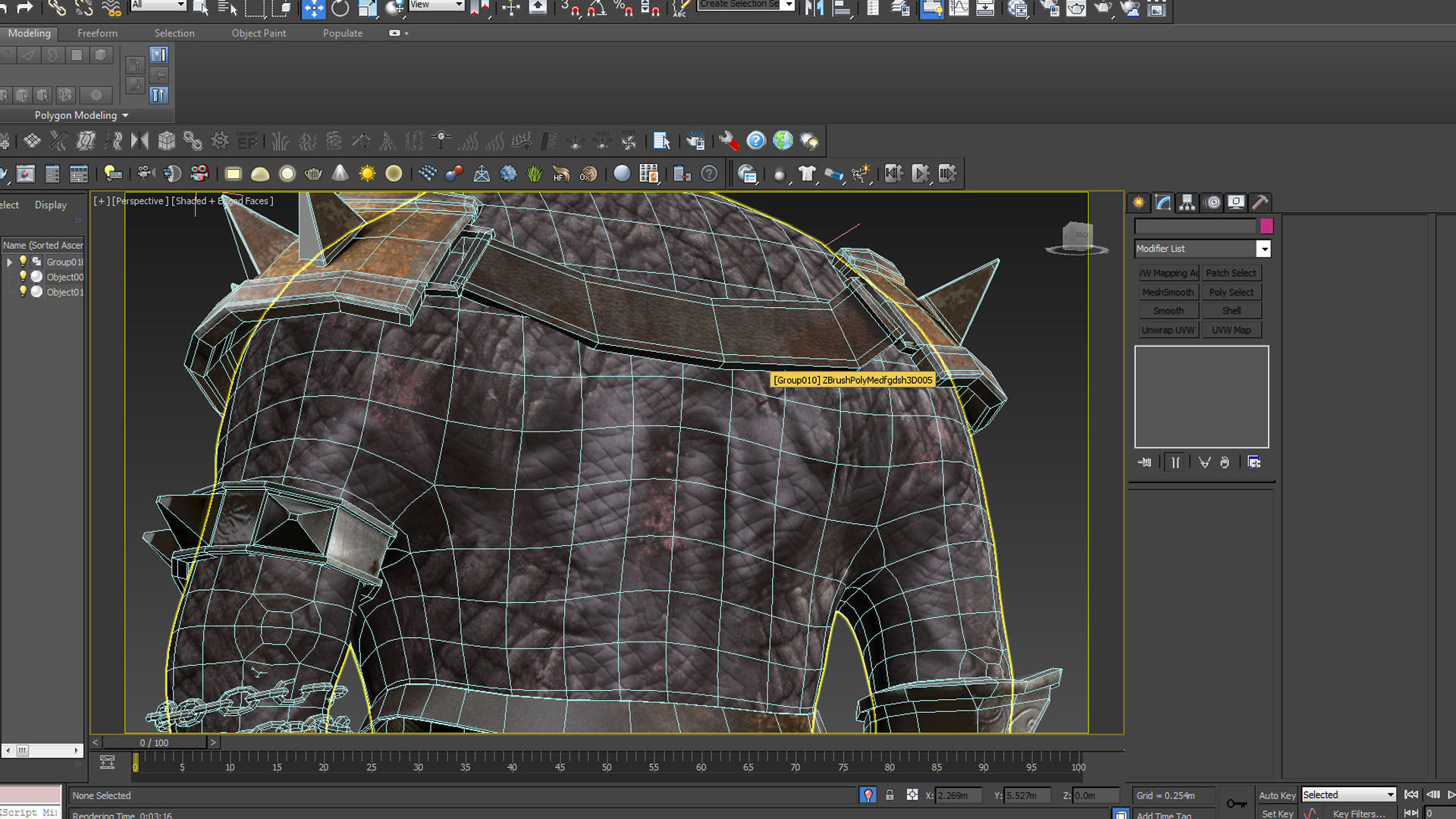rhino game character  pbr -vr Low-poly 3D model_10