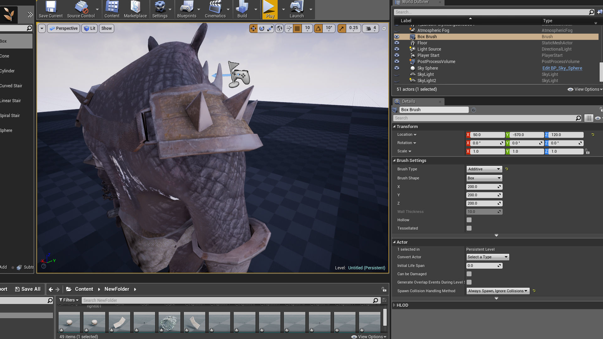 rhino game character  pbr -vr Low-poly 3D model_29