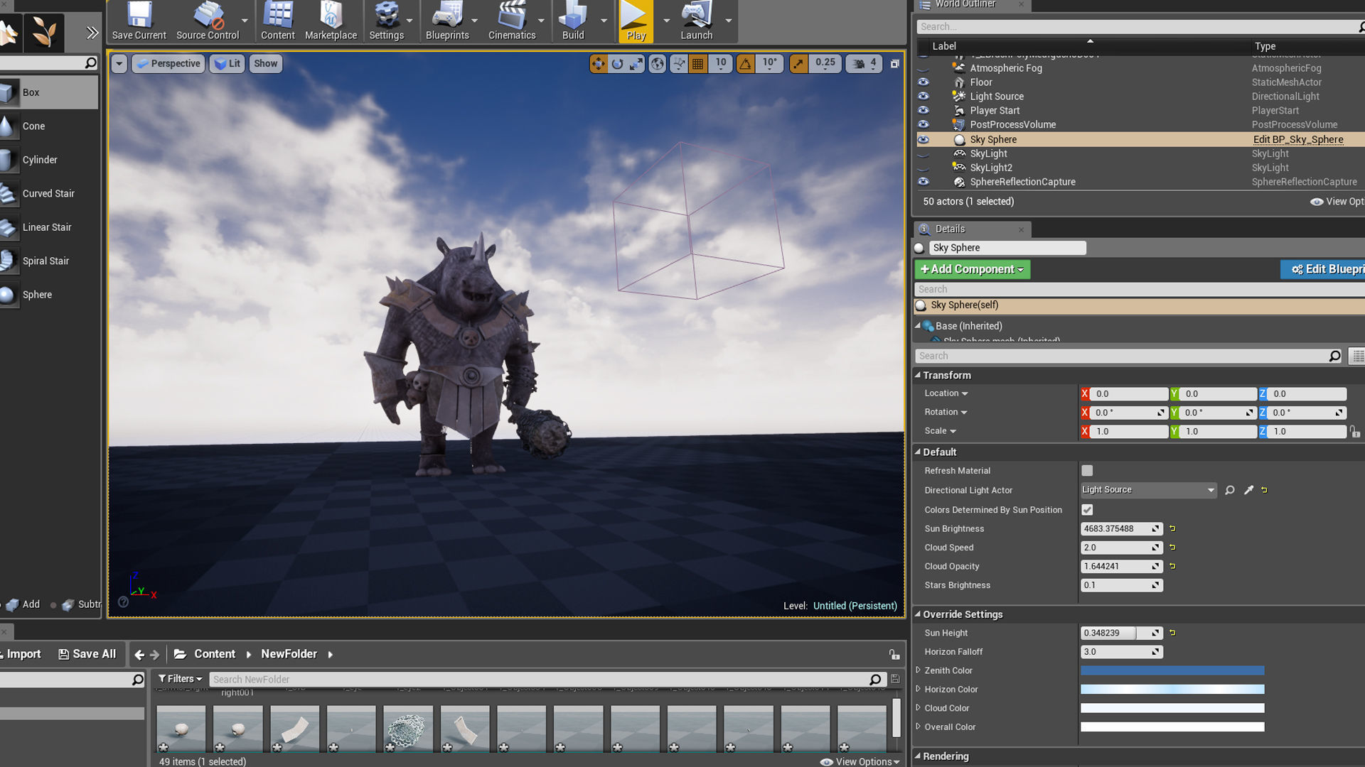 rhino game character  pbr -vr Low-poly 3D model_25