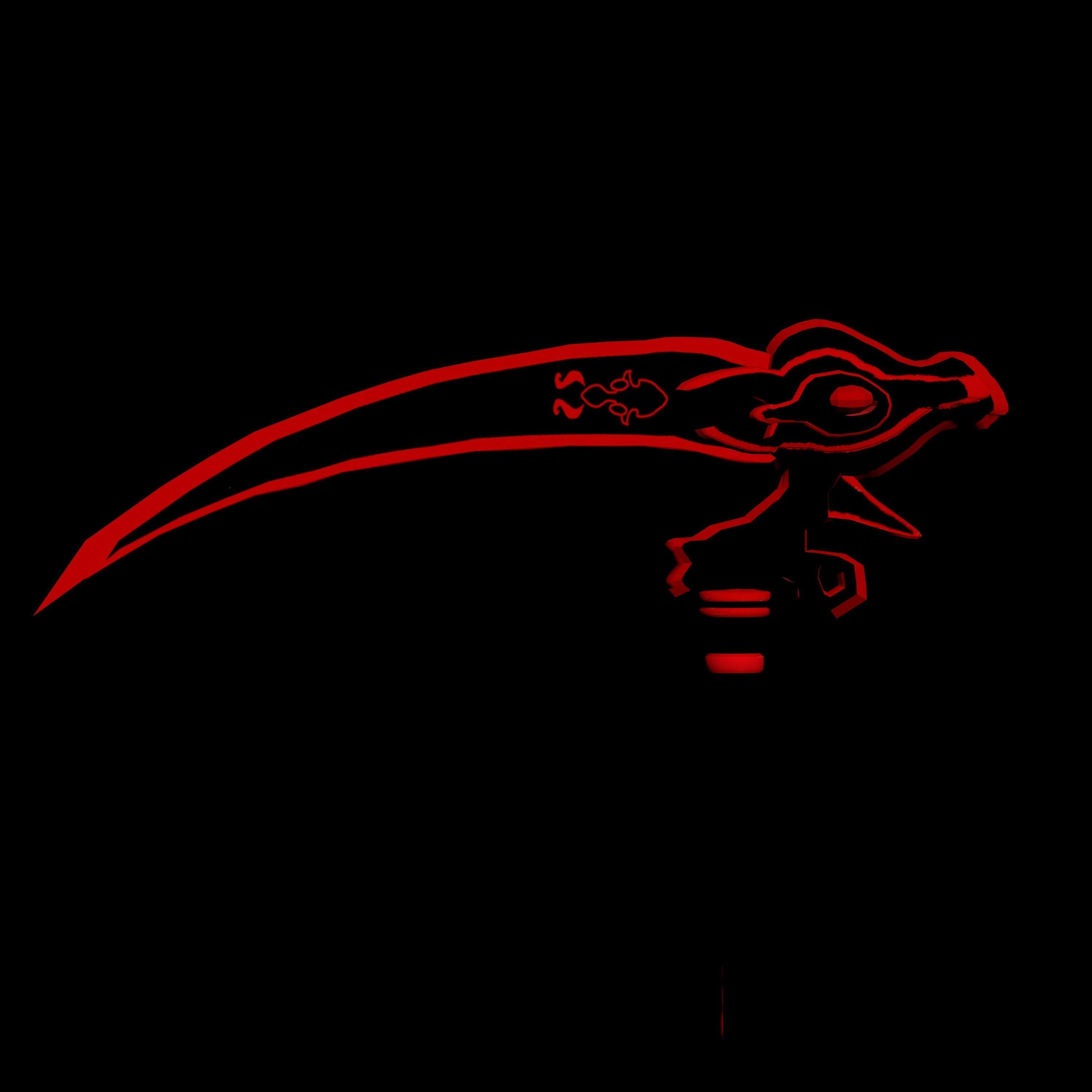 Scythe  Weapon 3D model_4