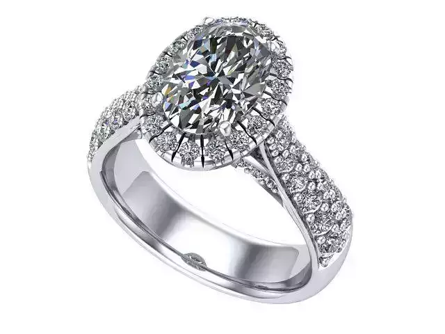 Oval halo taper shank