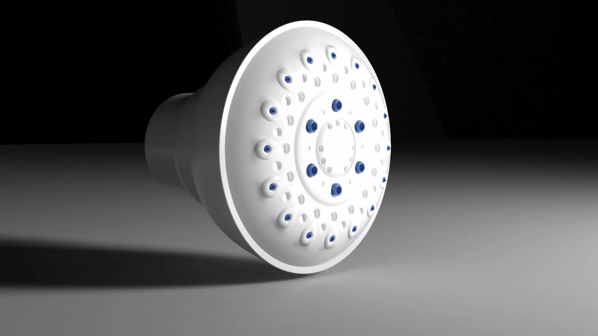 Shower 3D Model head with dots Free 3D model_0