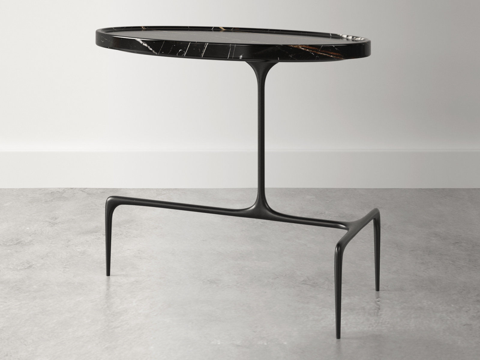 Bridger Oval Side Table Free 3D model_1