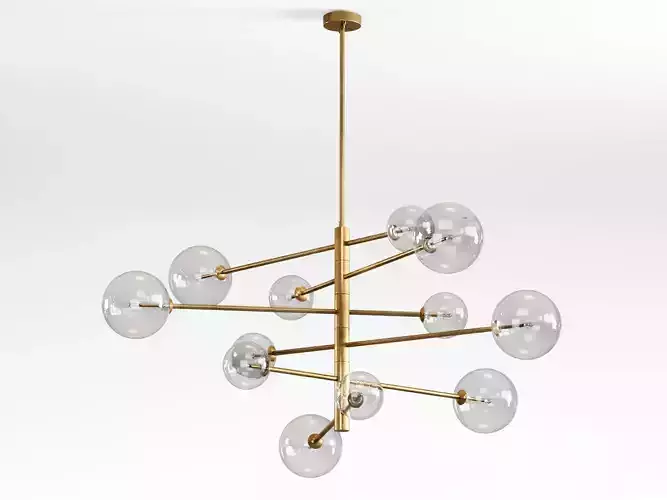 Argento L Pendant Lamp Free 3D model
