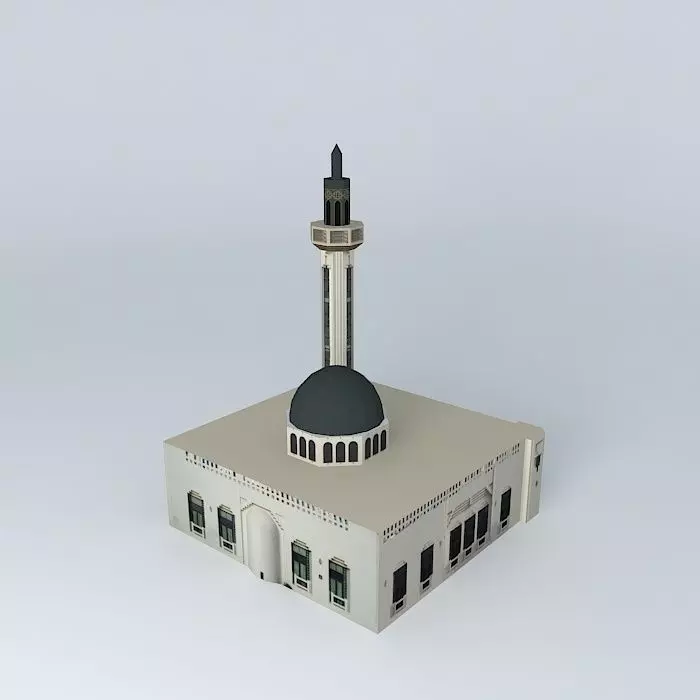 Airport Rd Mosque Abu Dhabi Free 3D model