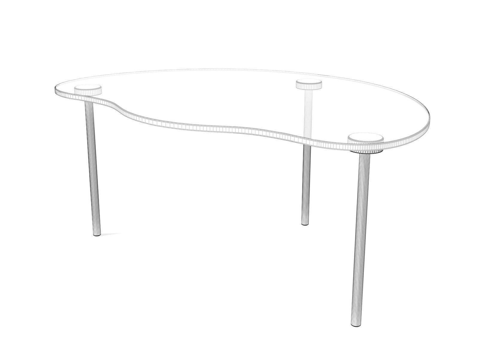 Cloud Small Table 3D model_5