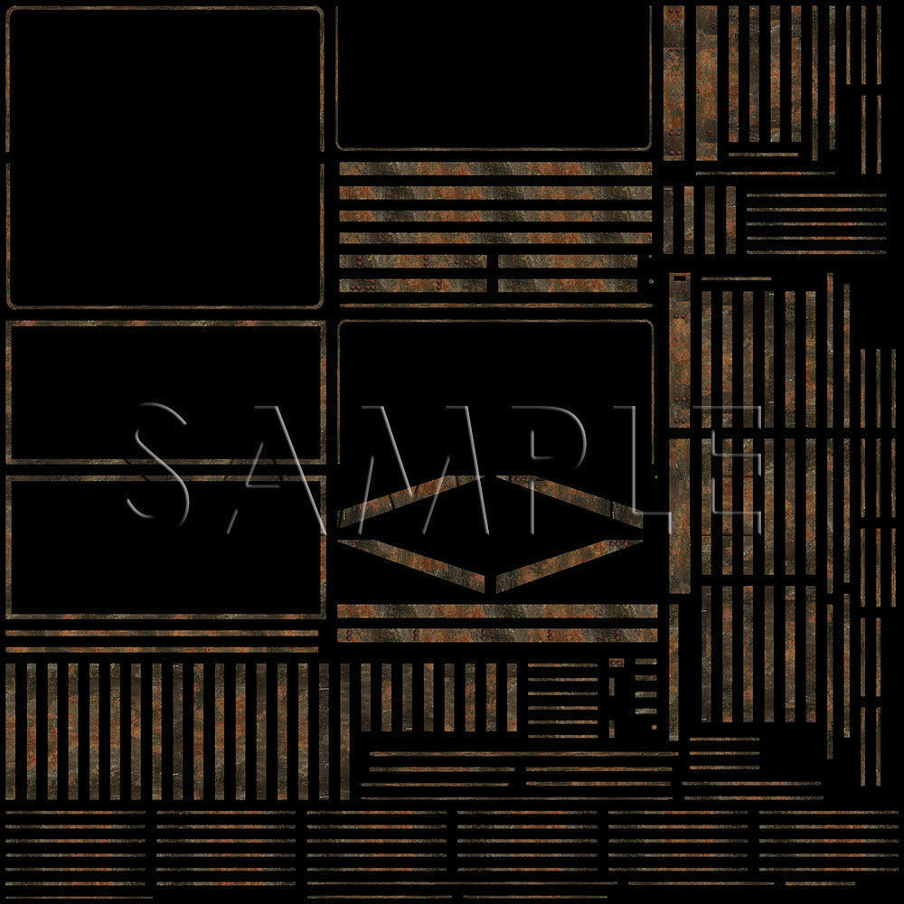 Caged Fire Escape Ladder Low-poly 3D model_17