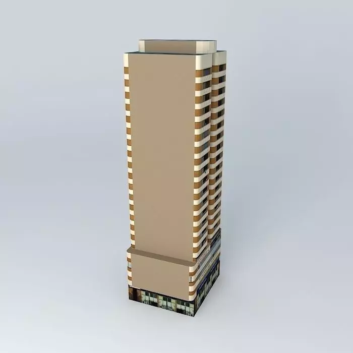 First Gulf Tower Free 3D model