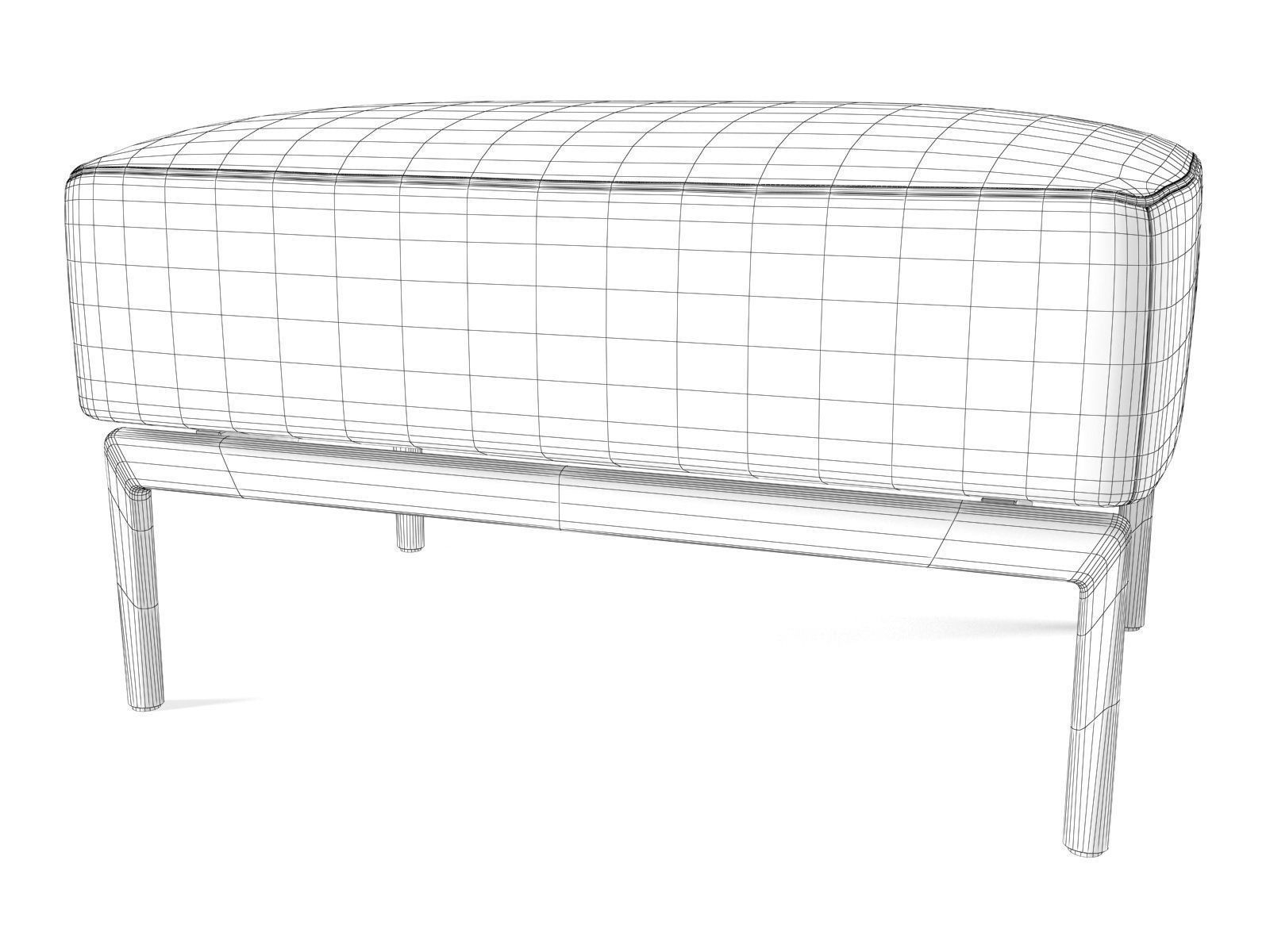 Easy Footstool 3D model_2