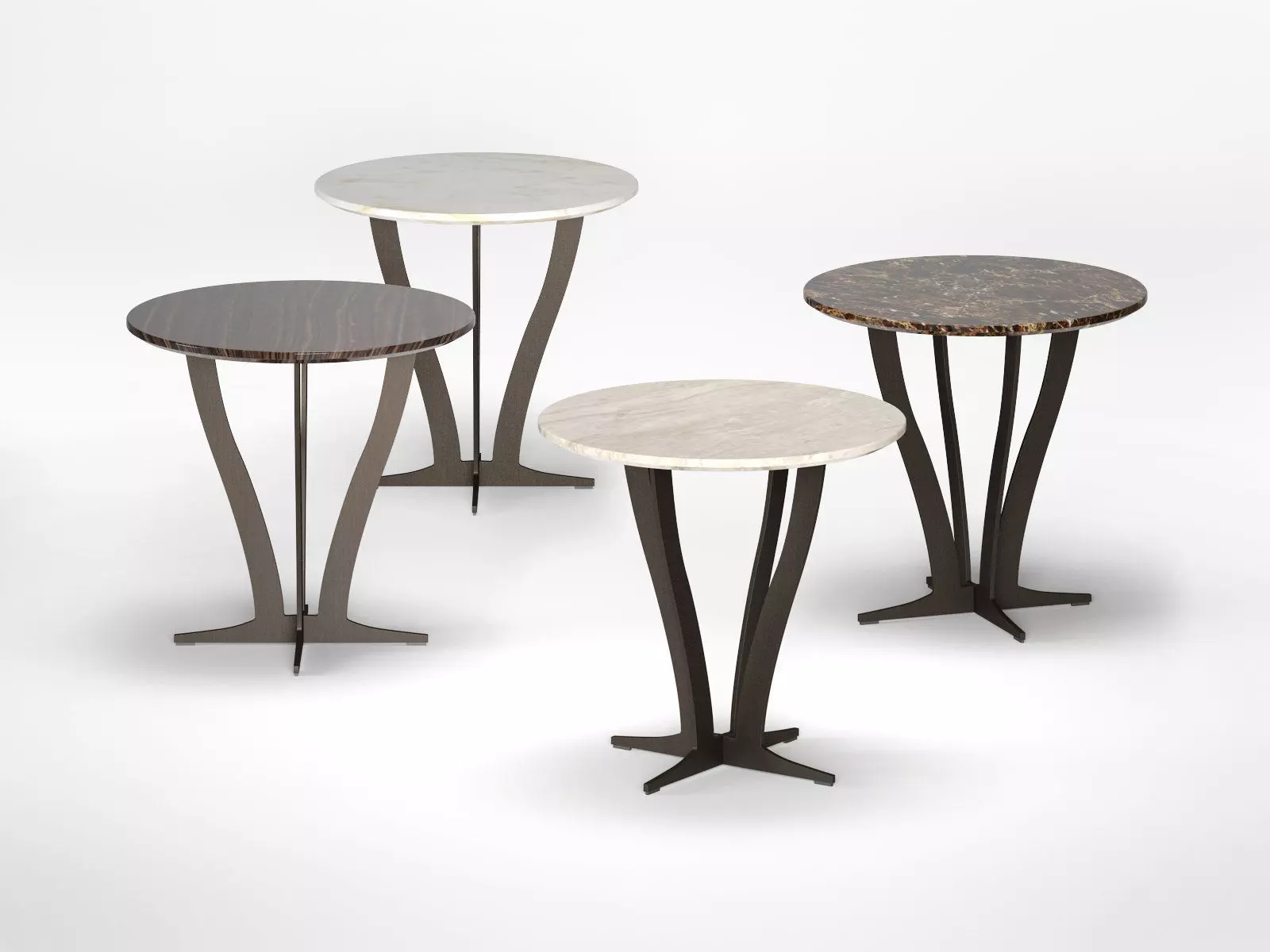 Richard Coffee Table Marble 55 3D model_0