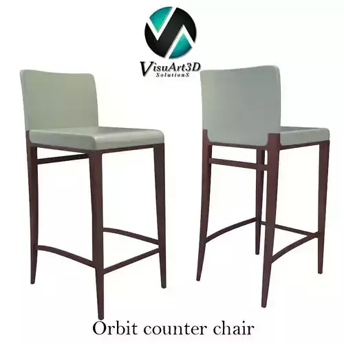 Orbit Bar Stool Chair 55 3D model