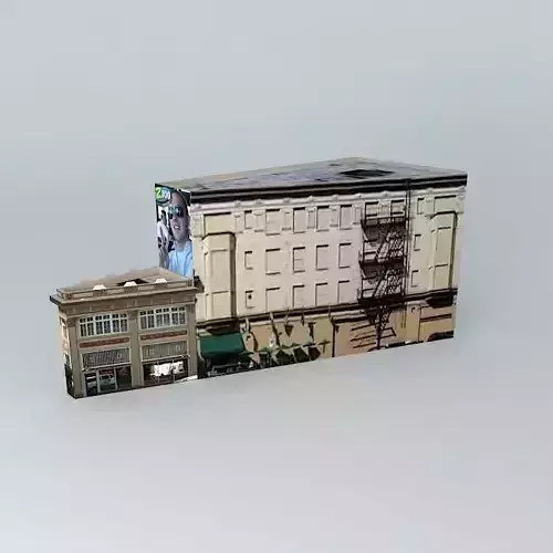 The Annex building with car in it Free 3D model