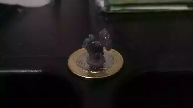 Vulpix miniature figurine on sink