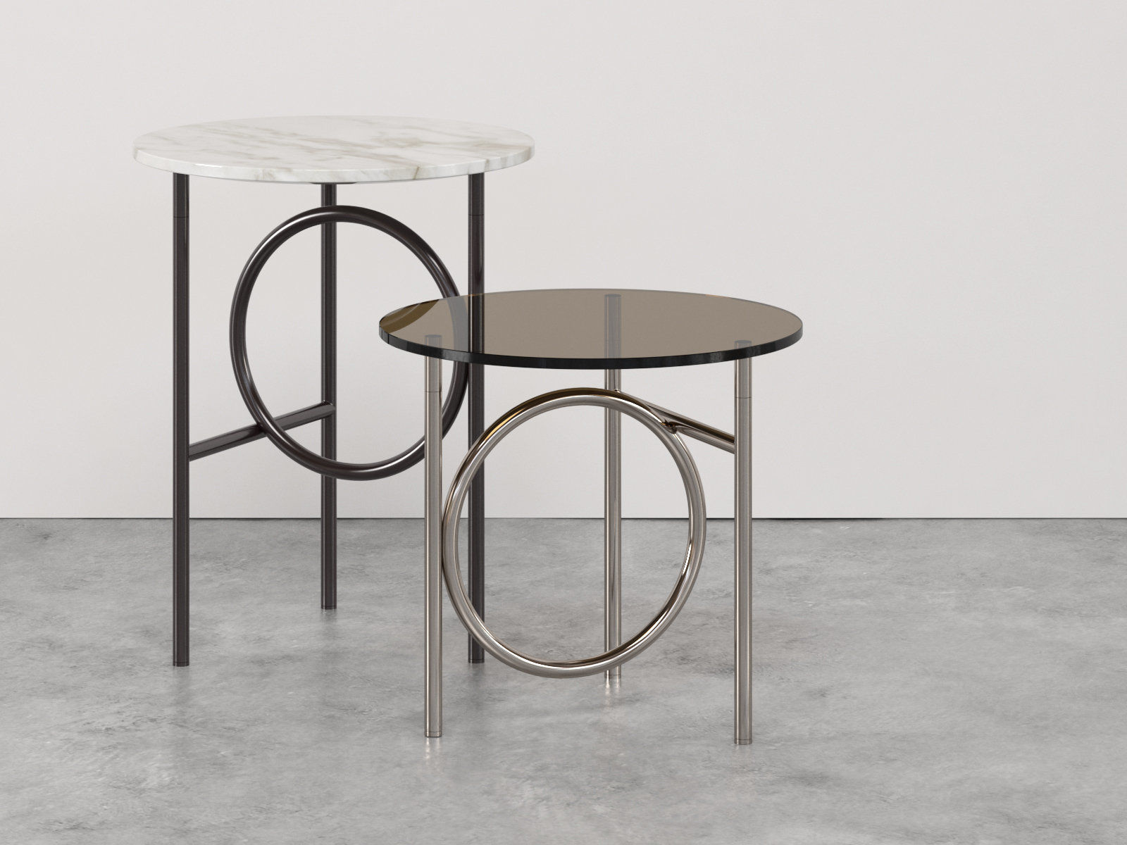 Ring Side Tables 3D model_2