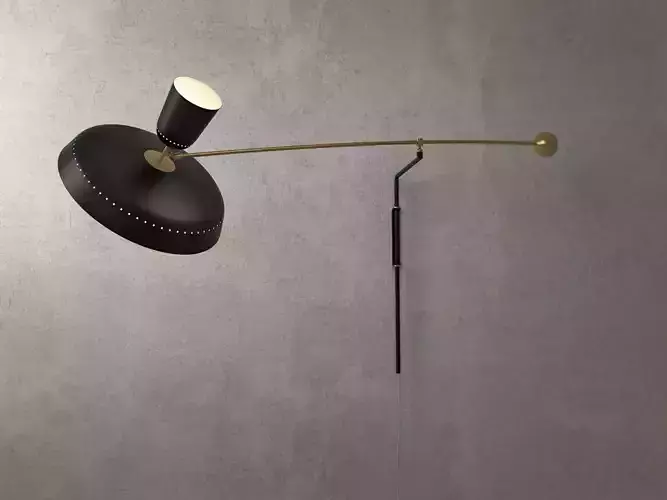 French Balancier Wall Lamp