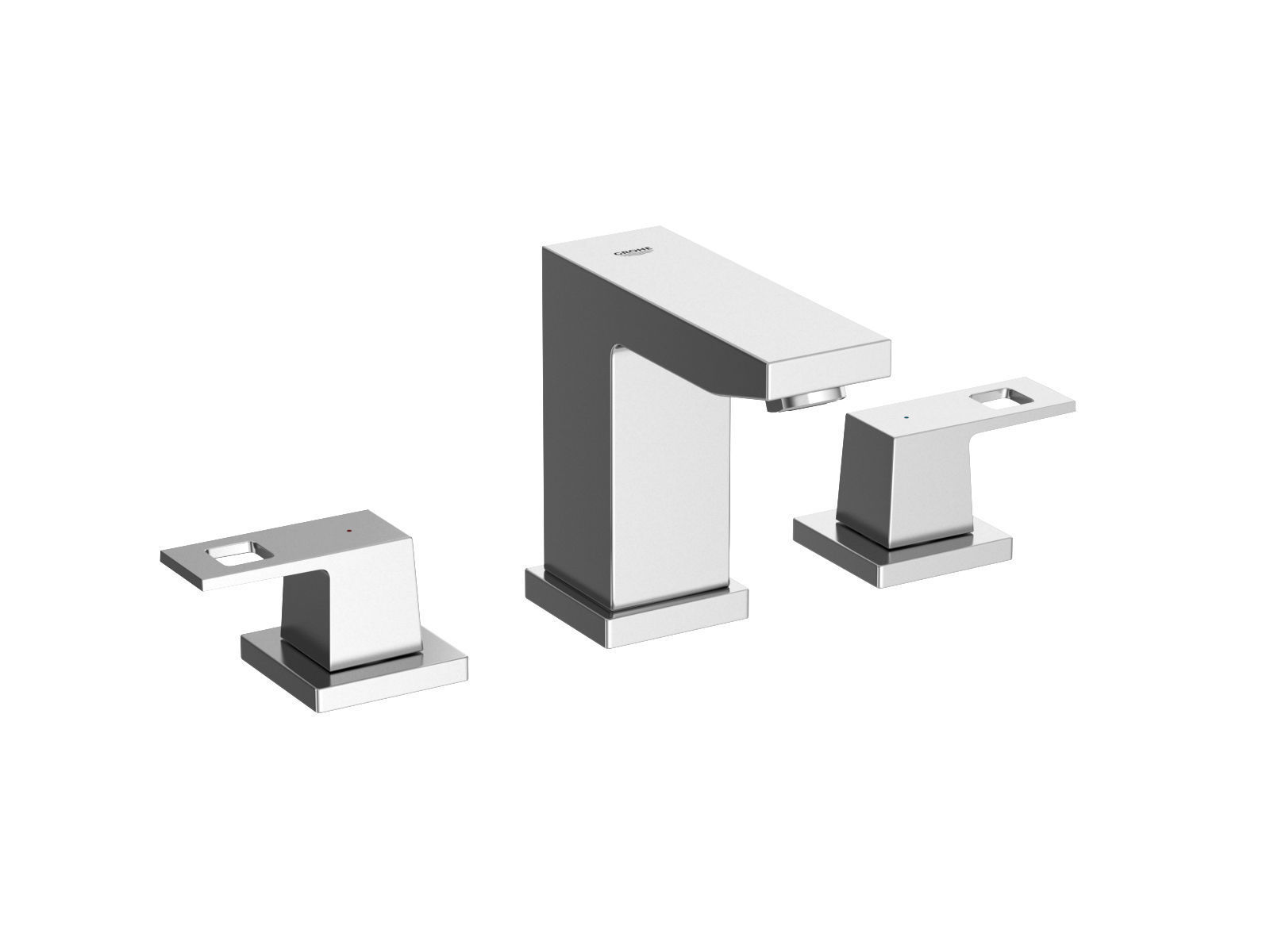 Cube Countertop Basin 60 Set 3D model_1