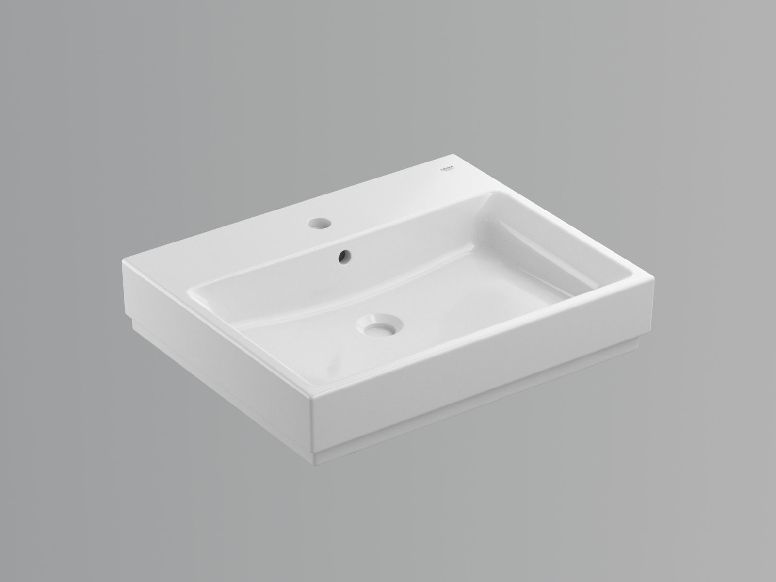 Cube Countertop Basin 60 Set 3D model_5