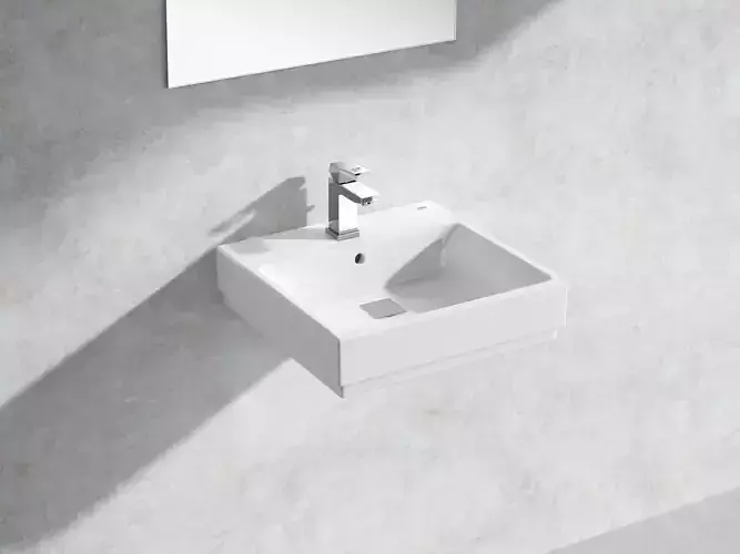 Cube Wall hung Basin 50 Set