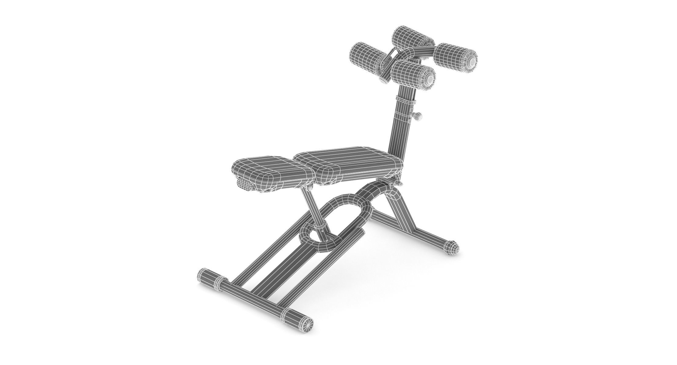 Technogym Element Crunch Bench 3D model_4