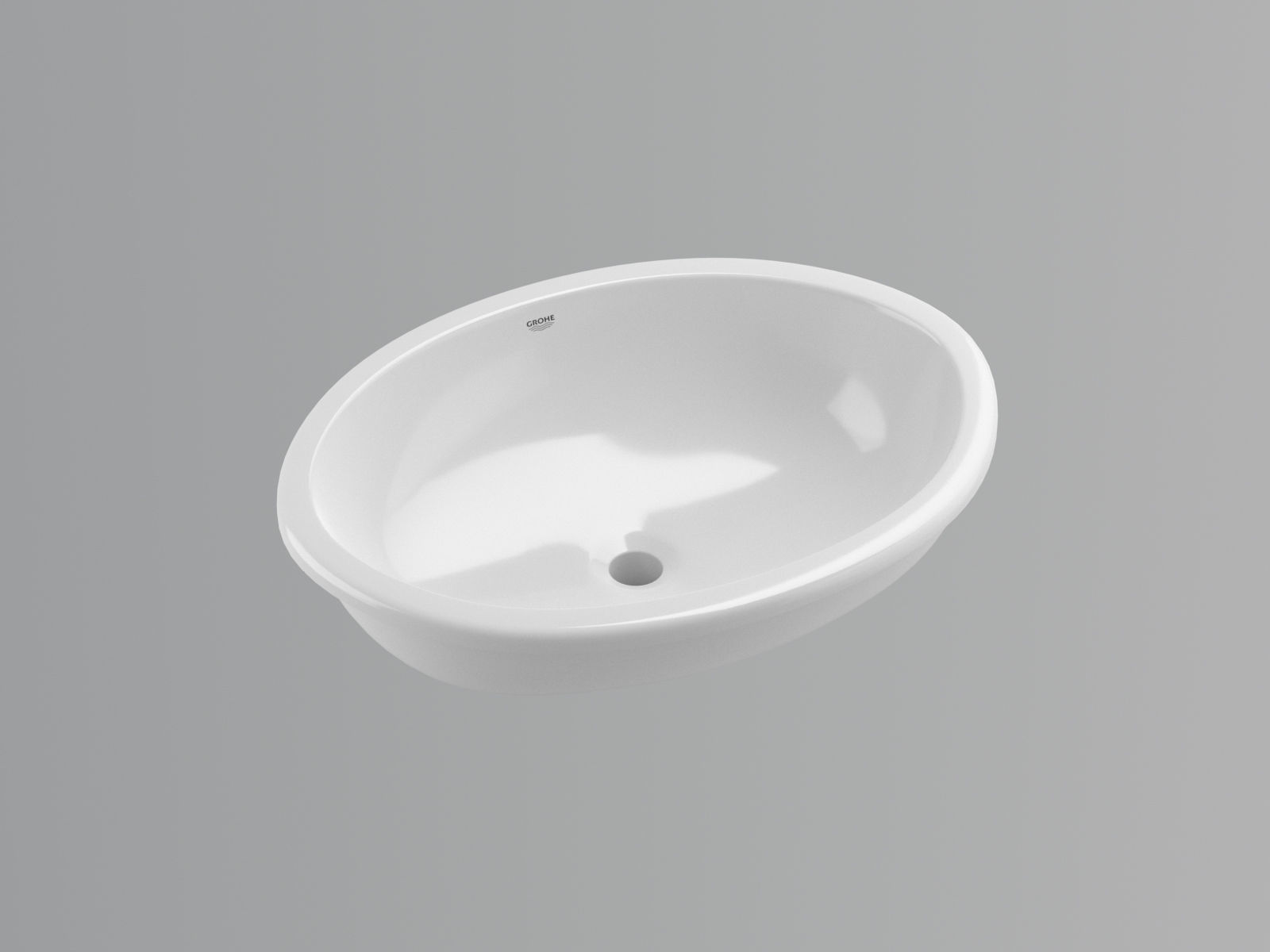 Bau Under counter Basin 55 Set 3D model_3