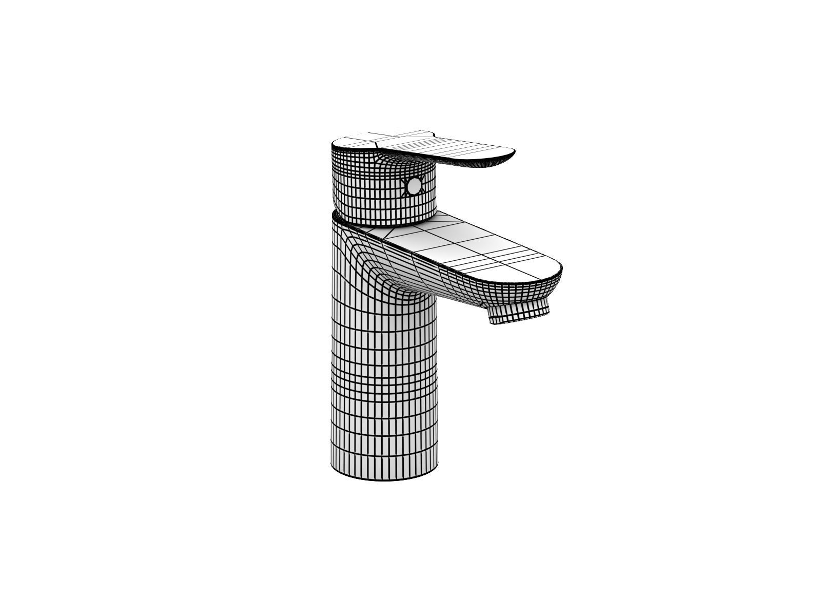 Bau Under counter Basin 55 Set 3D model_8