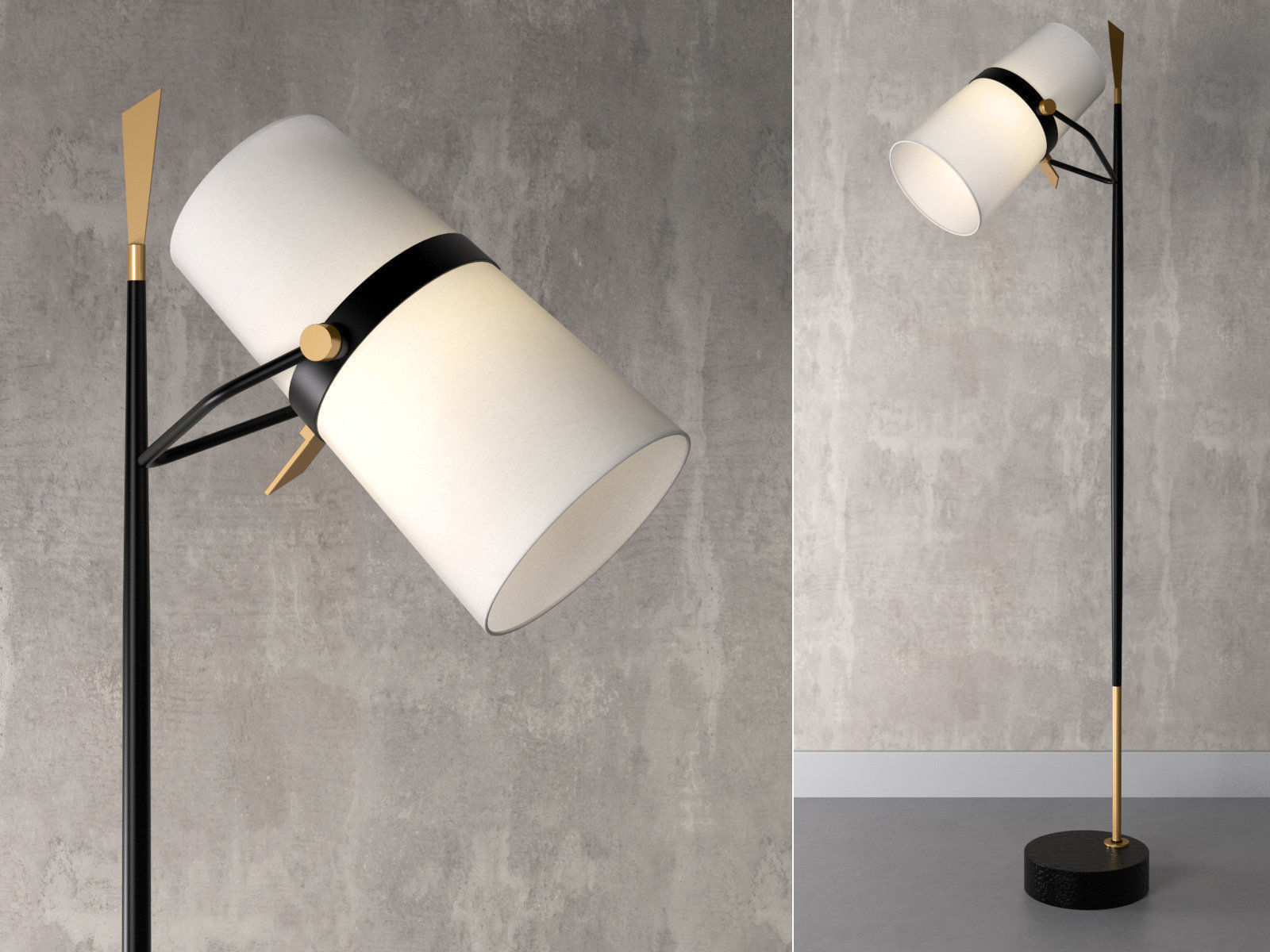 Yasmin Floor Lamp 3D model_1