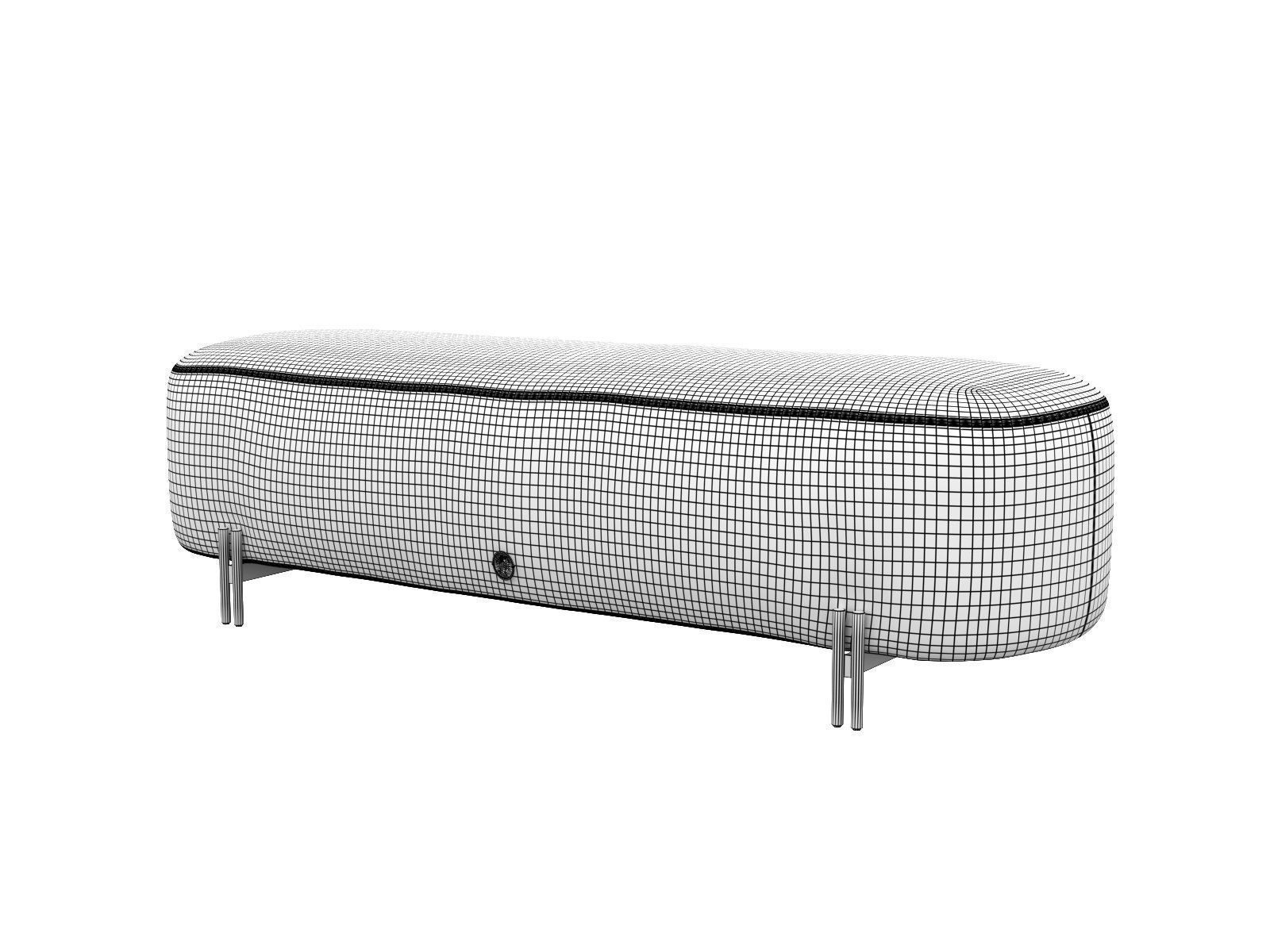 Conrad Bench 3D model_2