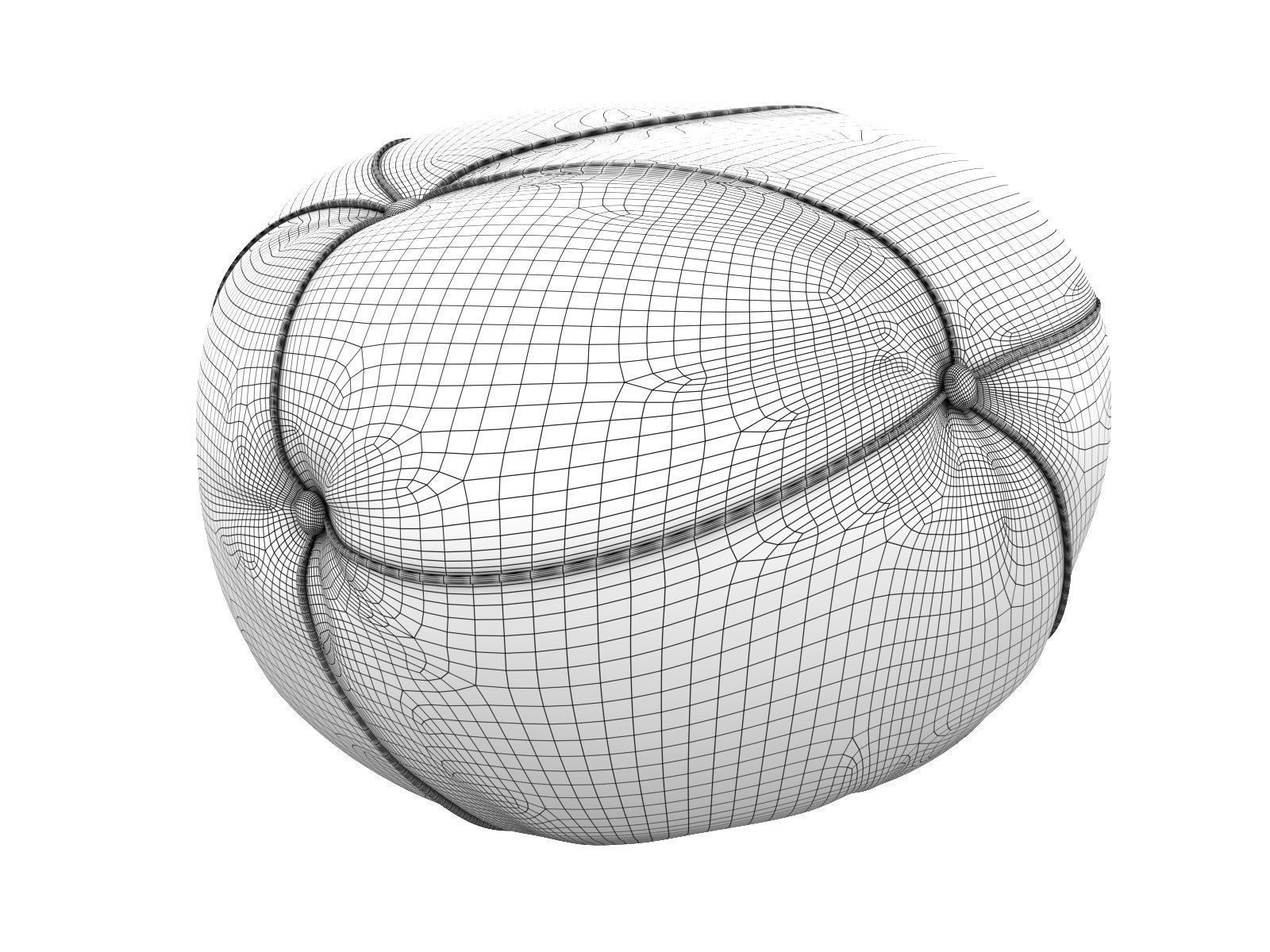 Sofia Pouf 3D model_3