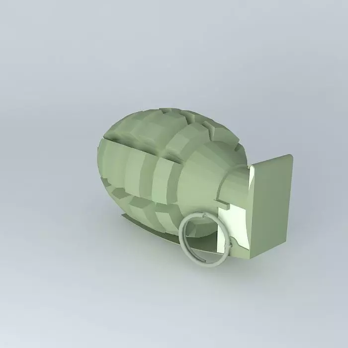 USB Memory Grenade Free 3D model_0