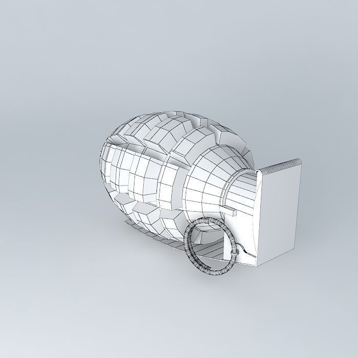USB Memory Grenade Free 3D model_3