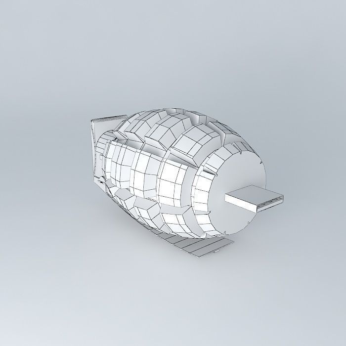 USB Memory Grenade Free 3D model_4