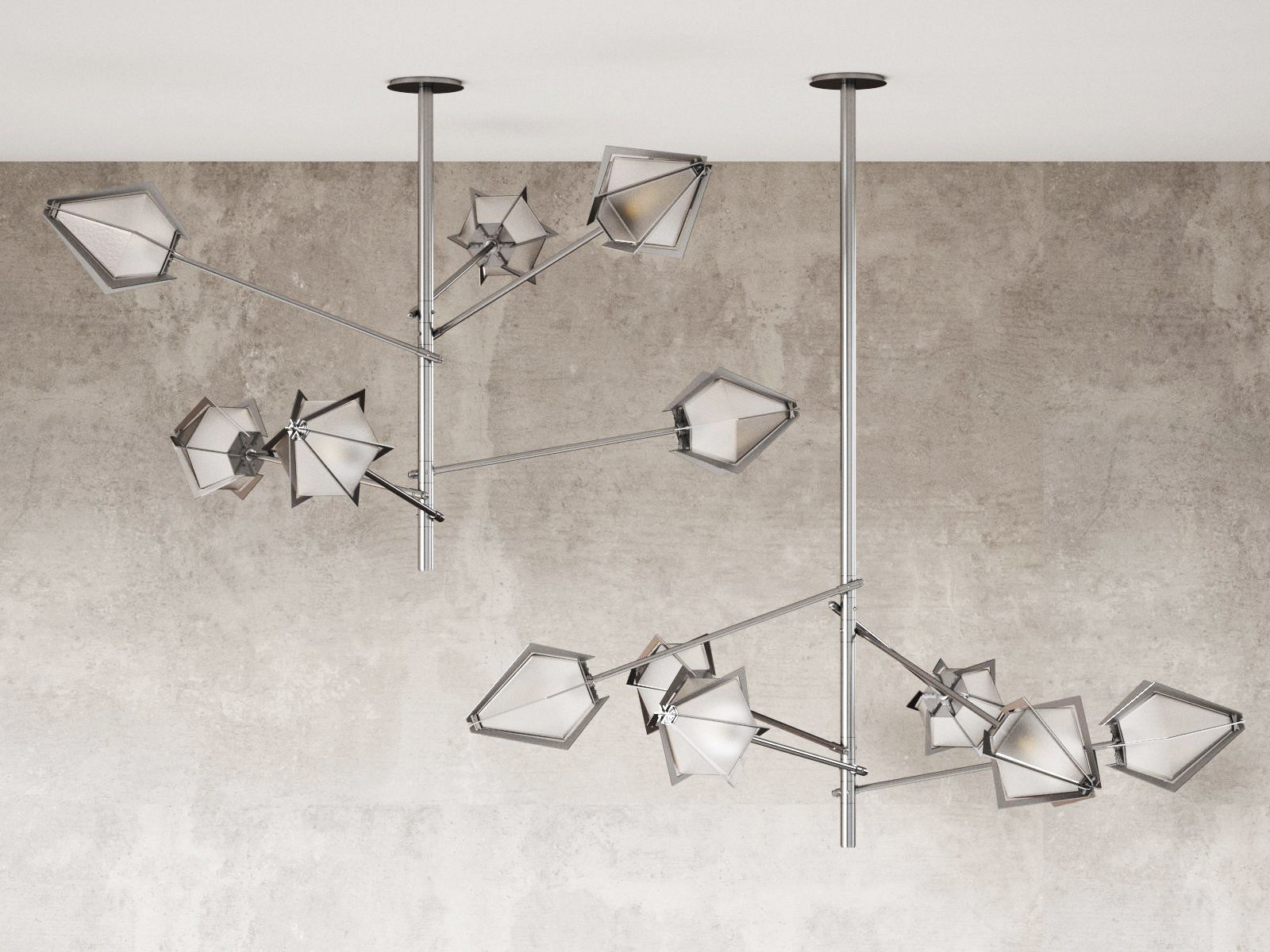 Harlow Spoke Chandelier S 3D model_1
