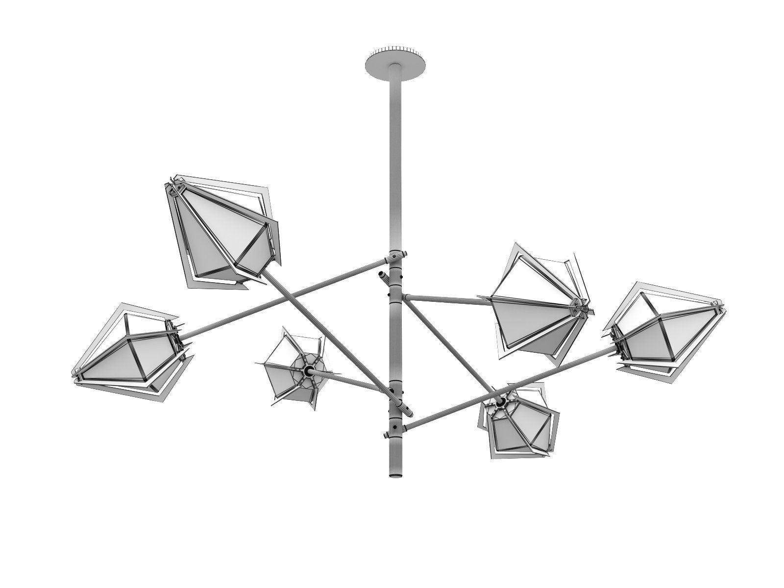 Harlow Spoke Chandelier S 3D model_3