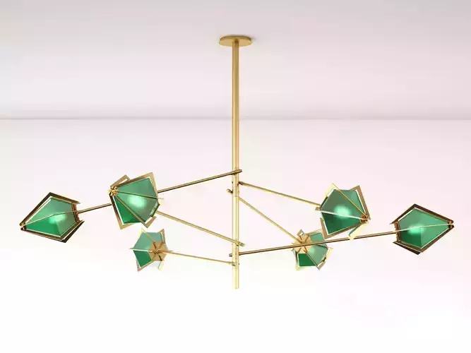 Harlow Spoke Chandelier L