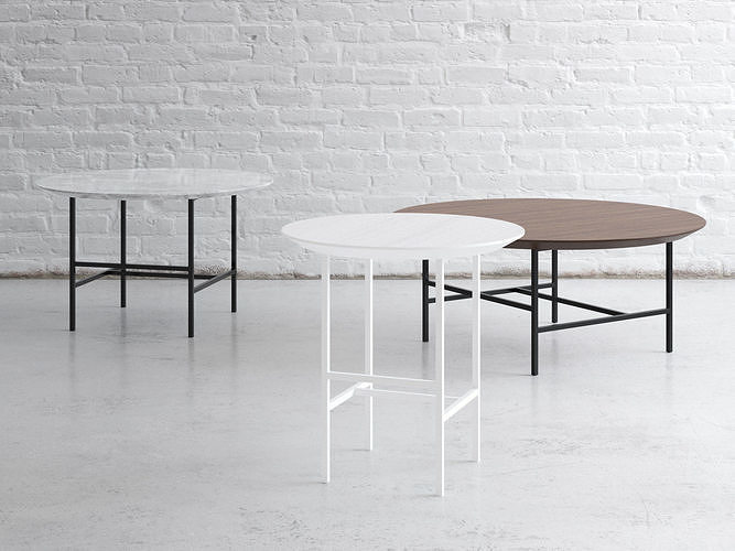 Small Table Trio SQ 3D model