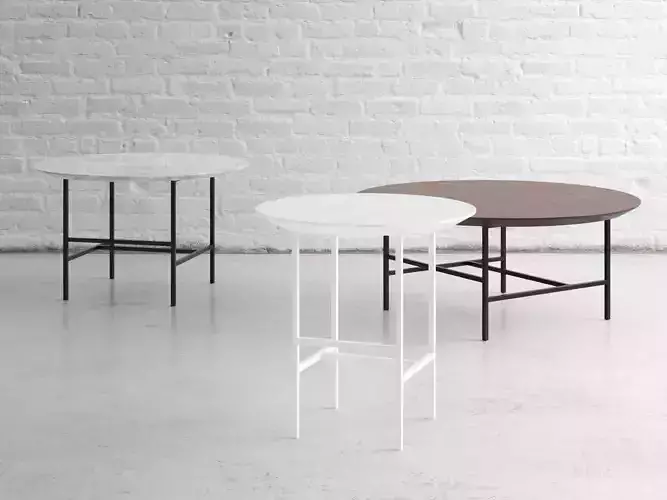 Small Table Trio SQ 3D model