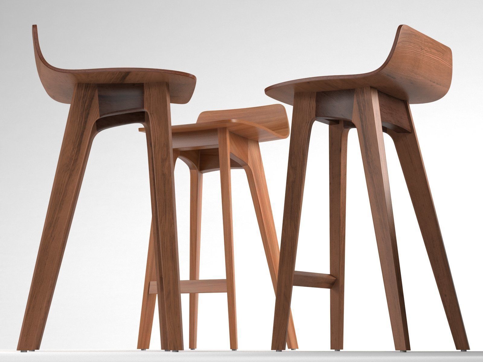 Morph Barstool 3D model_5