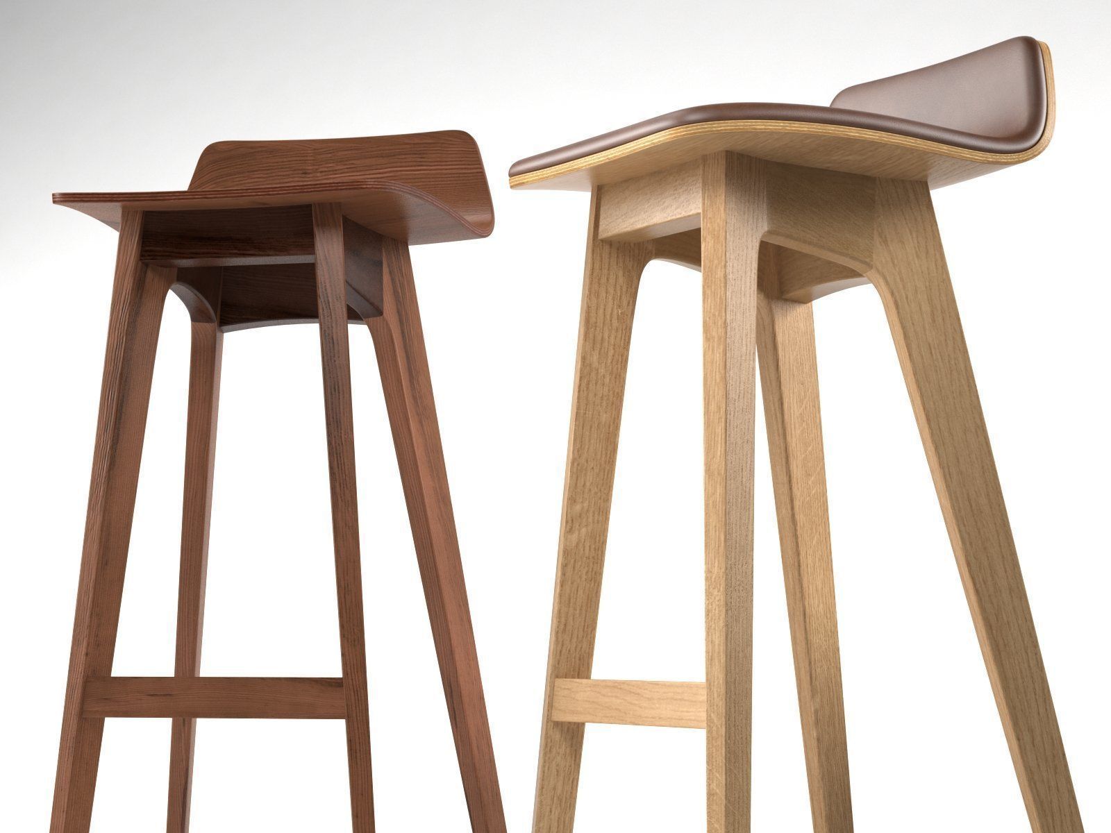 Morph Barstool 3D model_3