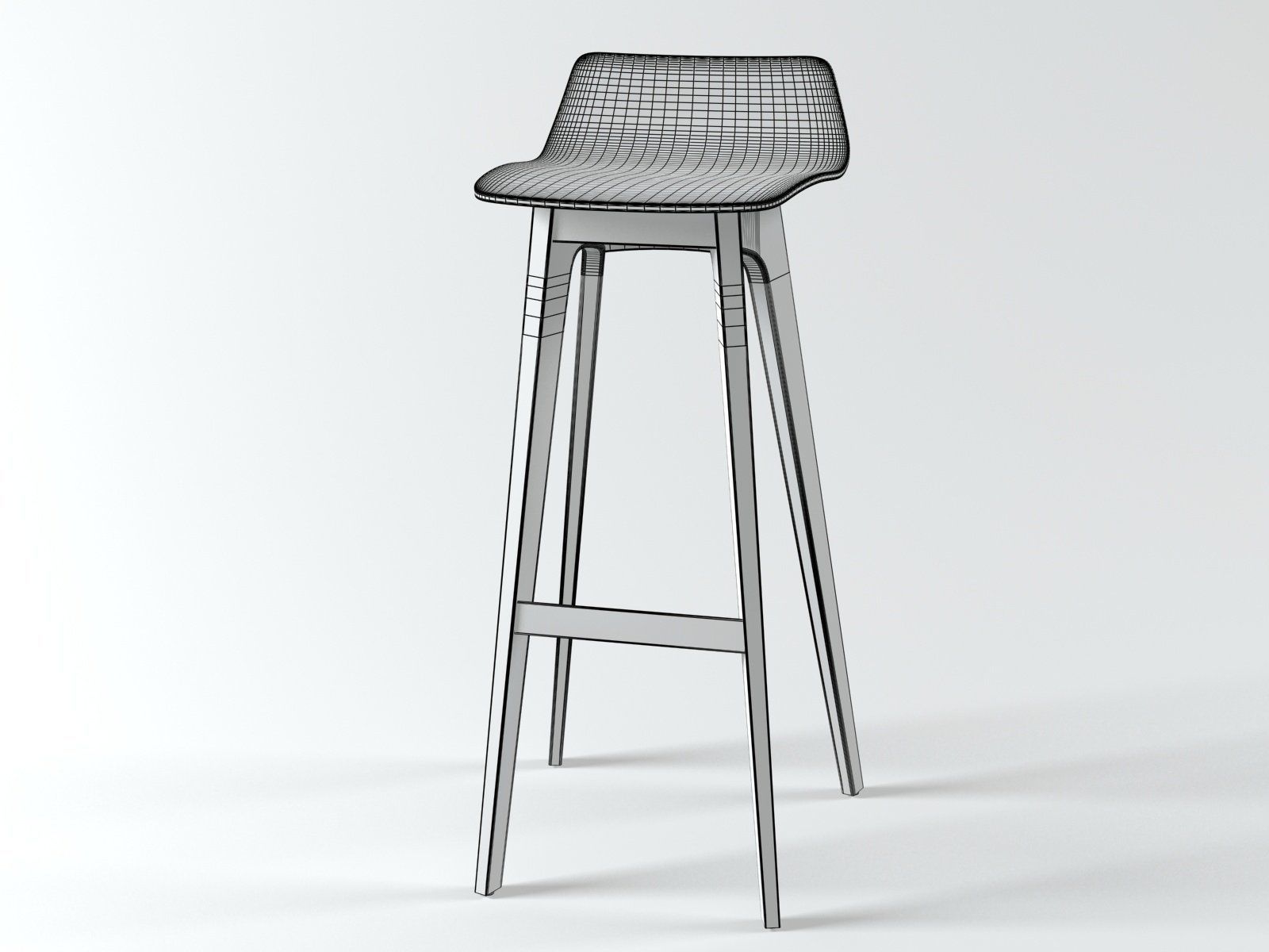 Morph Barstool 3D model_10