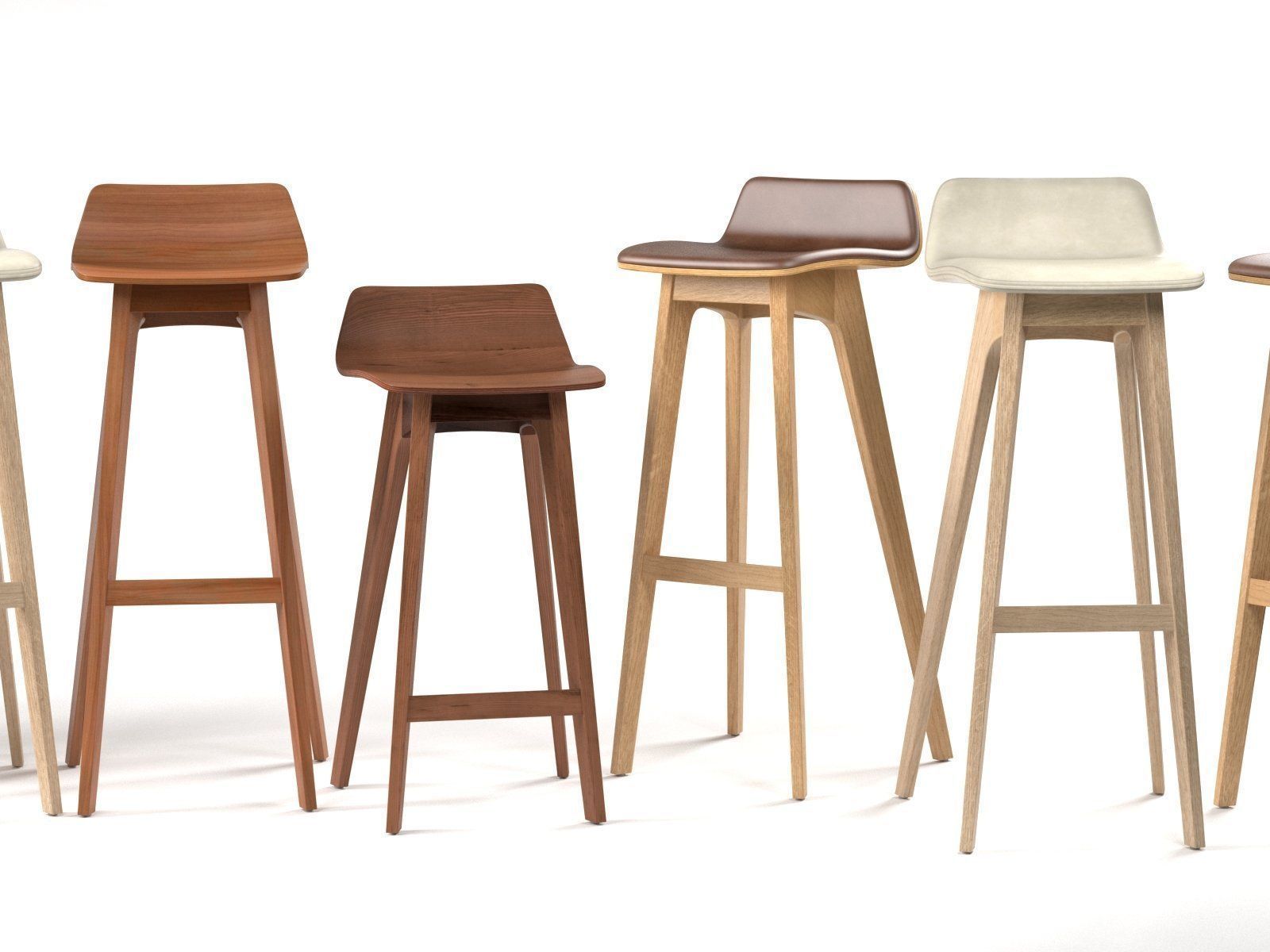 Morph Barstool 3D model_1