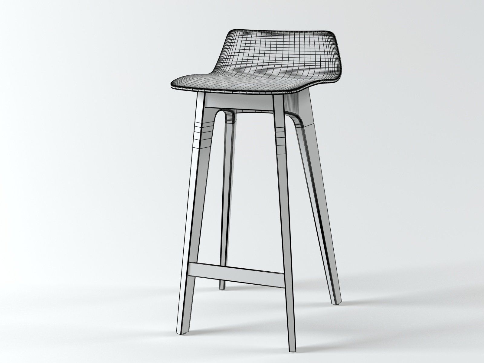 Morph Barstool 3D model_9