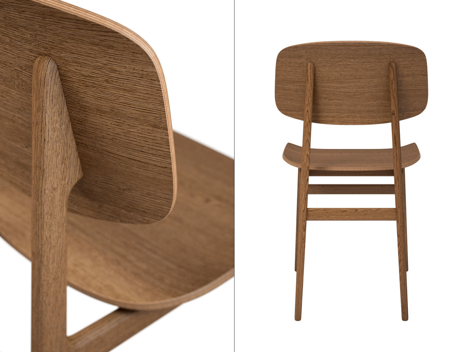 NY11 Dining Chair 3D model_2